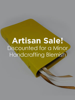 Artisan Sale! - Handsize Text Bible - Full-Grain Cowhide Series, Honeycomb