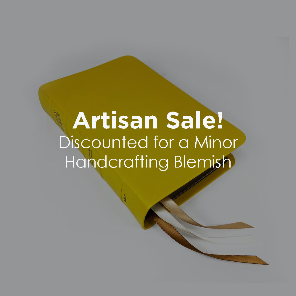 Artisan Sale! - Handsize Text Bible - Full-Grain Cowhide Series, Honeycomb