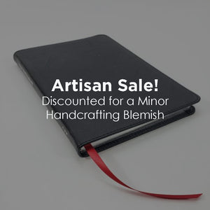 Artisan Sale! - Large Print New Testament - Faux Series, Black with Silver Gilding