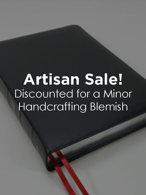 Artisan Sale! - Midsize Wide Margin Text Bible - Redeemer Series, Black