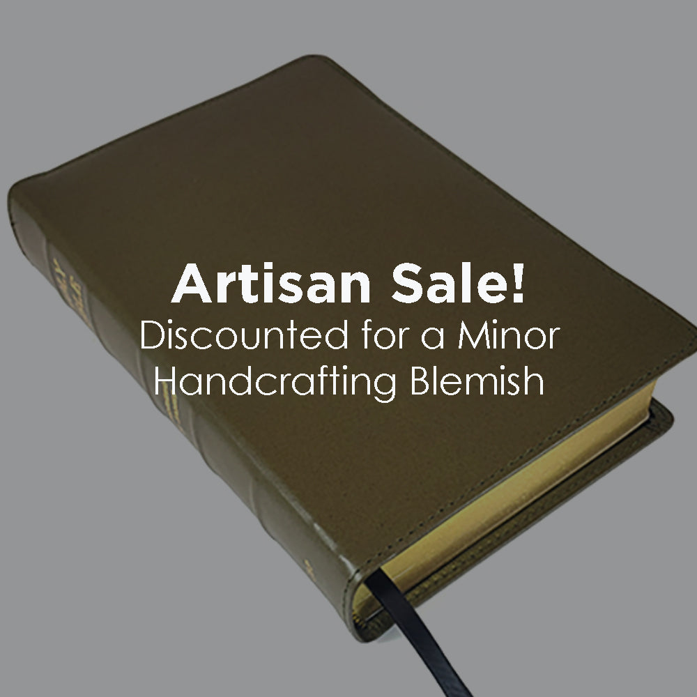 ¡Venta Artesanal! - Biblia de Referencia Turquesa de Tamaño Manual, Texto en Negro - Serie Corporativa, Verde Oliva