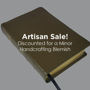 ¡Venta Artesanal! - Biblia de Referencia Turquesa de Tamaño Manual, Texto en Negro - Serie Corporativa, Verde Oliva