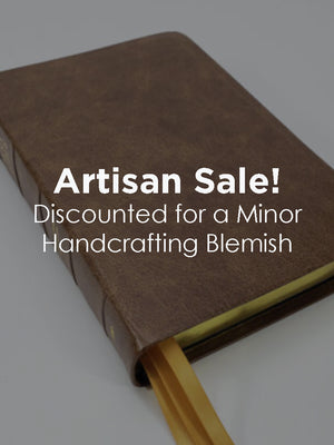 Artisan Sale! - Midsize Wide Margin Classic Study Bible - Platinum Series, Milk Chocolate
