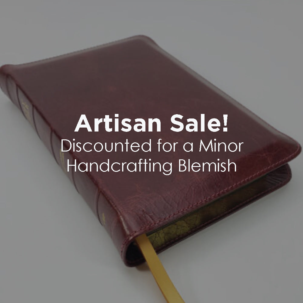 Artisan Sale! - Midsize Black Letter Notetakers - Platinum Series, Full Yapp Cranberry