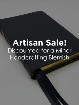 Artisan Sale! - Midsize Turquoise Reference Bible - Platinum Series, Black Licorice