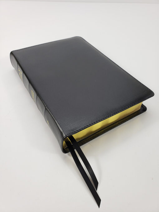 Artisan Sale! - Midsize Black Letter Wide Margin Turquoise Reference Bible - Corporate Series, Black - Image 2