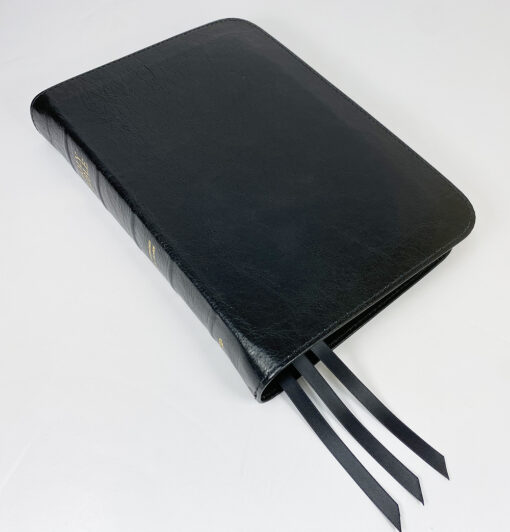 Midsize Wide Margin Text Bible - Platinum Series,  Full Yapp Black Licorice