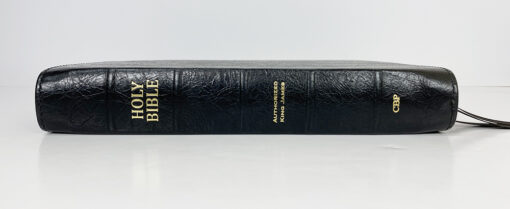 Midsize Wide Margin Text Bible - Platinum Series,  Full Yapp Black Licorice - Image 4