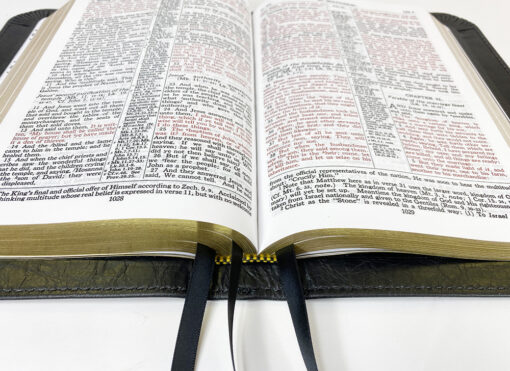 Handsize Classic Study Bible - Platinum Series, Full Yapp Black Licorice - Image 5