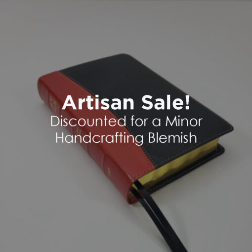 Artisan Sale! - Handsize Wide Margin Cameo - Corporate Series, Black and Red