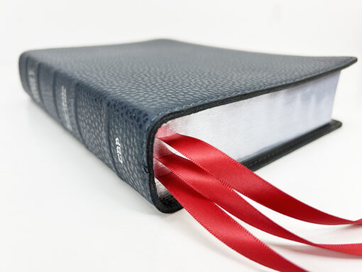 Midsize Notetakers Bible - Full-Grain Cowhide Series, Blue - Image 2