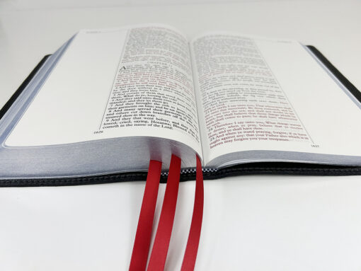 Midsize Notetakers Bible - Full-Grain Cowhide Series, Blue - Image 4