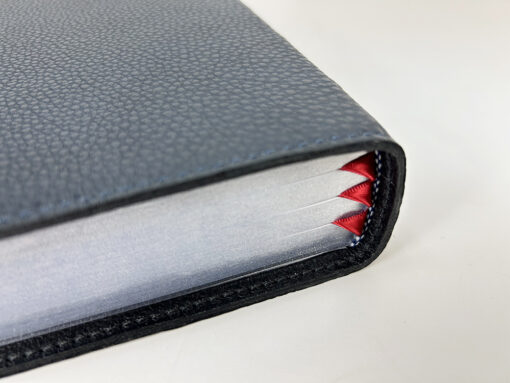 Midsize Notetakers Bible - Full-Grain Cowhide Series, Blue - Image 7