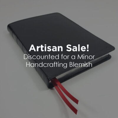Artisan Sale! - Midsize Black Letter Notetakers - Redeemer Series, Black