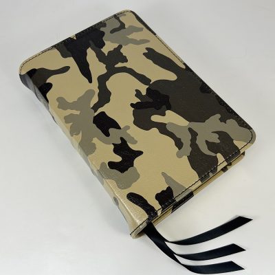 Handsize Text Bible - Full-Grain Cowhide Series, Beige Camo