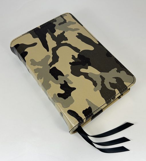 Handsize Text Bible - Full-Grain Cowhide Series, Beige Camo