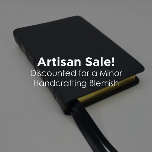 Artisan Sale! - Midsize Turquoise Reference Bible - Platinum Series, Black Licorice
